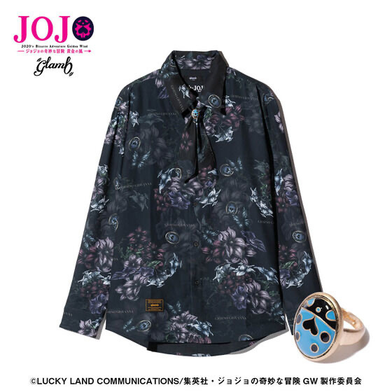 256133 Pbandai 預訂 2026/11月 アニメ『ジョジョの奇妙な冒険 黄金の風』 glamb Giorno Giovanna Shirt