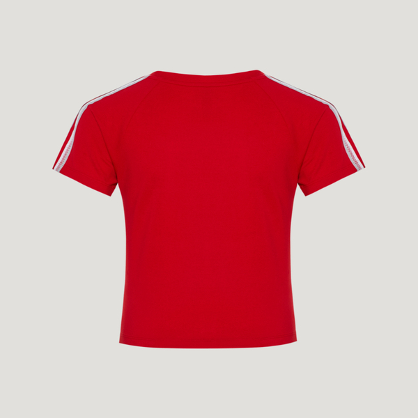 Adidas 愛迪達 Fav 3s Tee 1 KZ1527 女 T恤 運動上衣 休閒短袖 紅 經典款