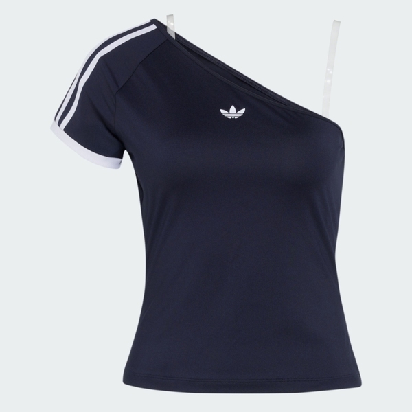 Adidas 愛迪達 Offshoulder Tee KY5180 女 運動上衣 休閒短袖 黑 斜肩短袖上衣 露肩