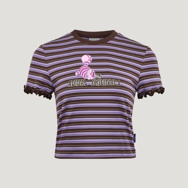 Adidas 愛迪達 W Tee Ss KY8318 女 T恤 運動上衣 休閒短袖 紫 迪士尼 妙妙貓