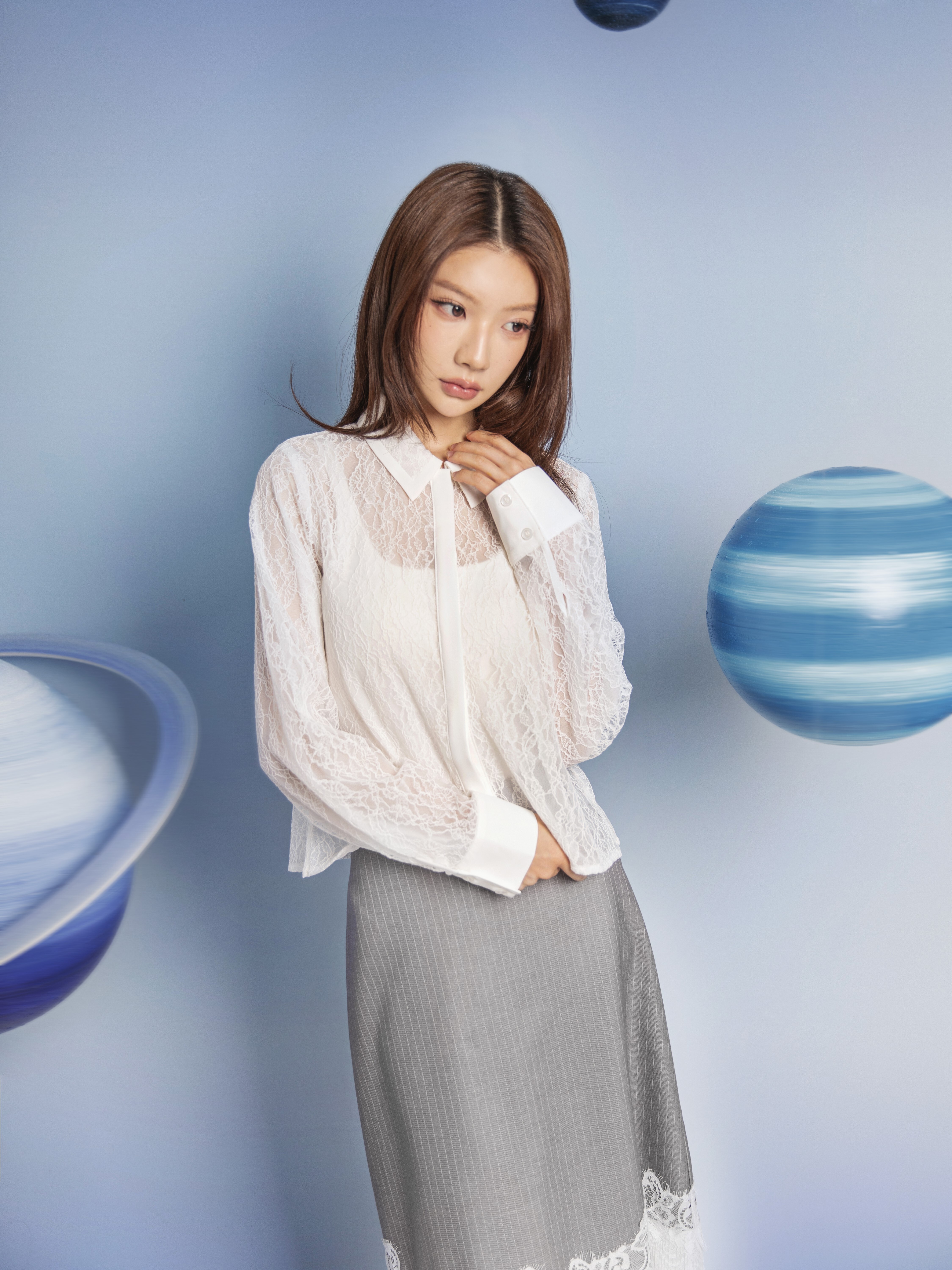 蕾絲襯衫 - 26WDT255C