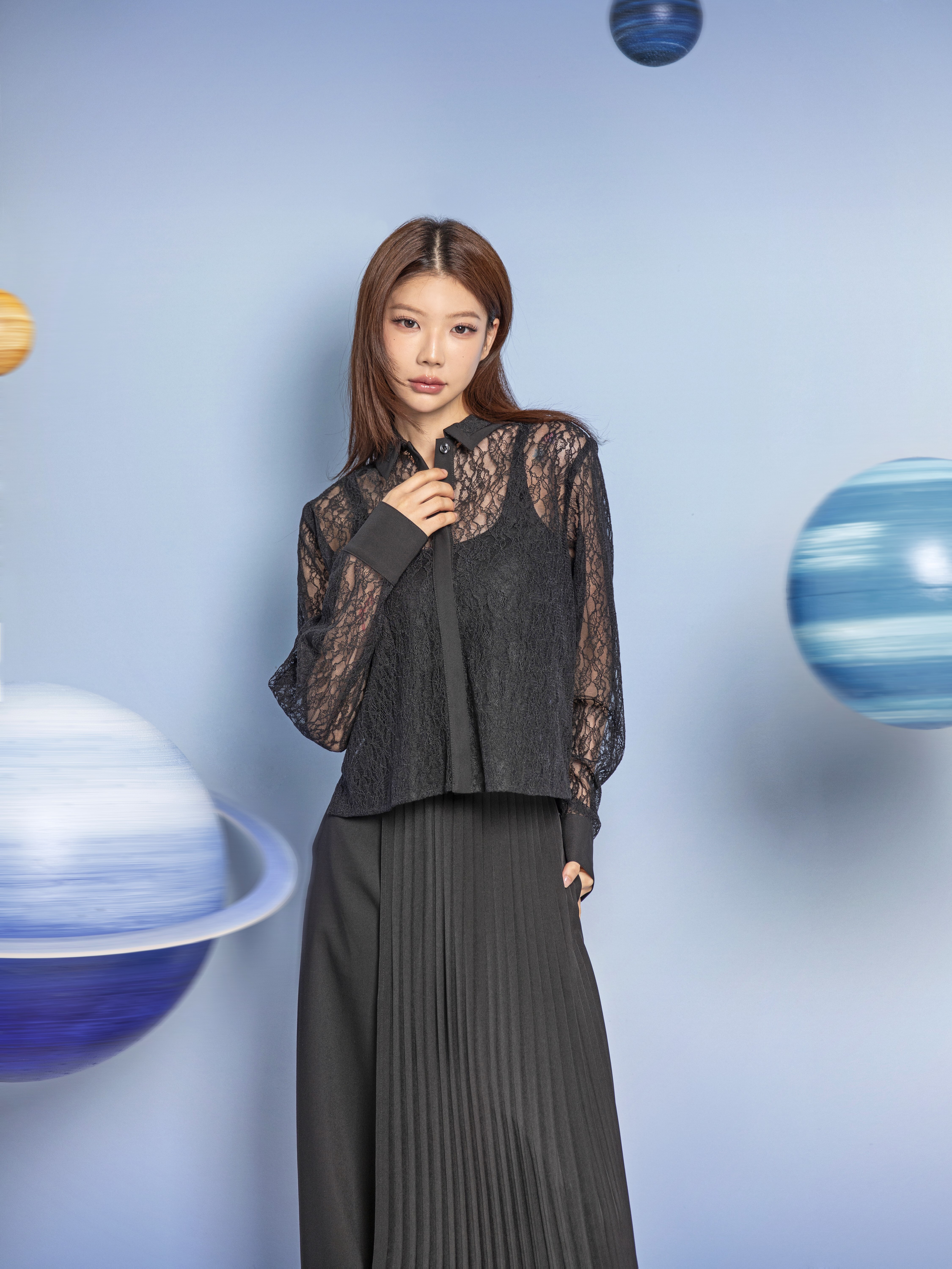 蕾絲襯衫 - 26WDT255C