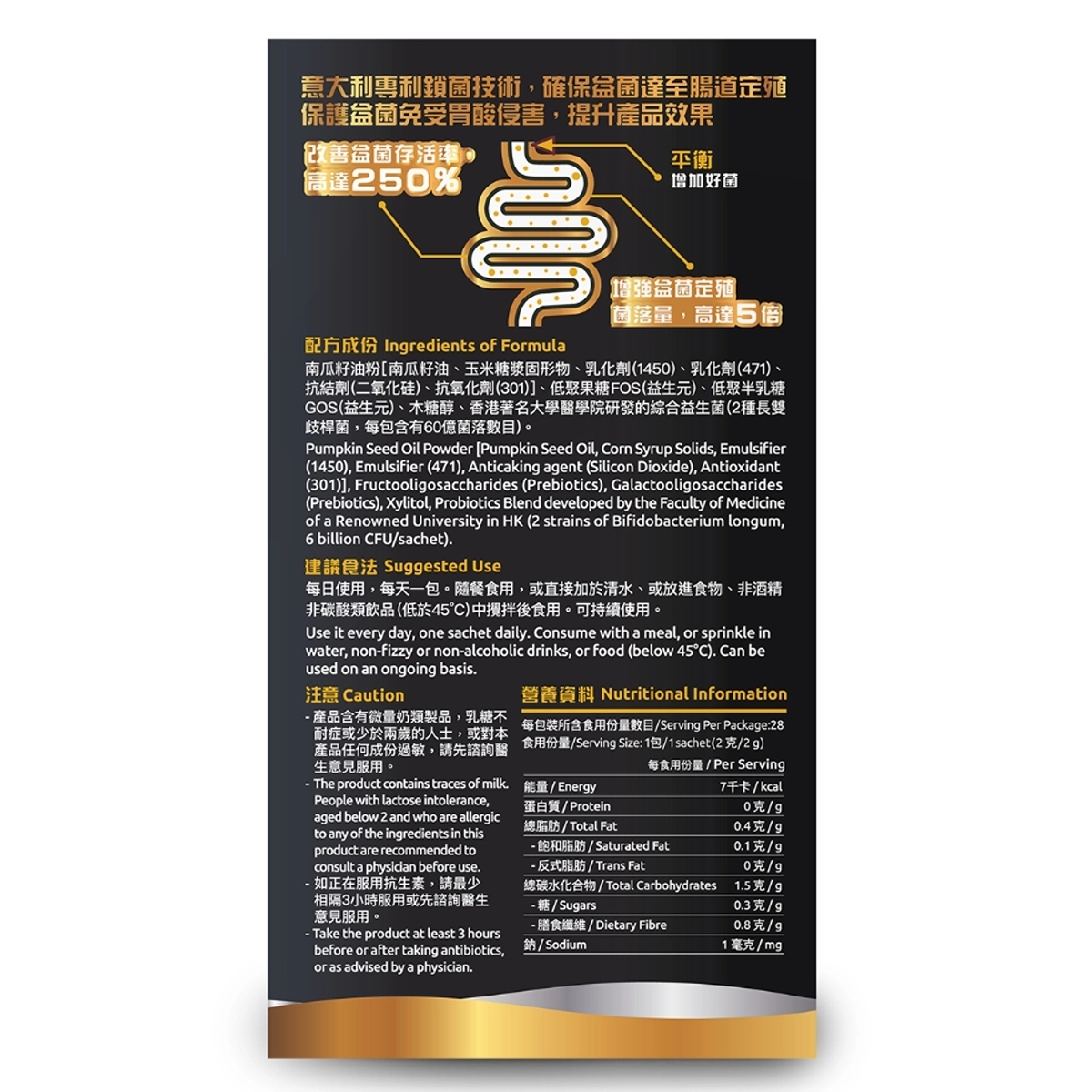 G-NiiB微生態髮芯配方HQP08 28包 改善毛囊免疫環境