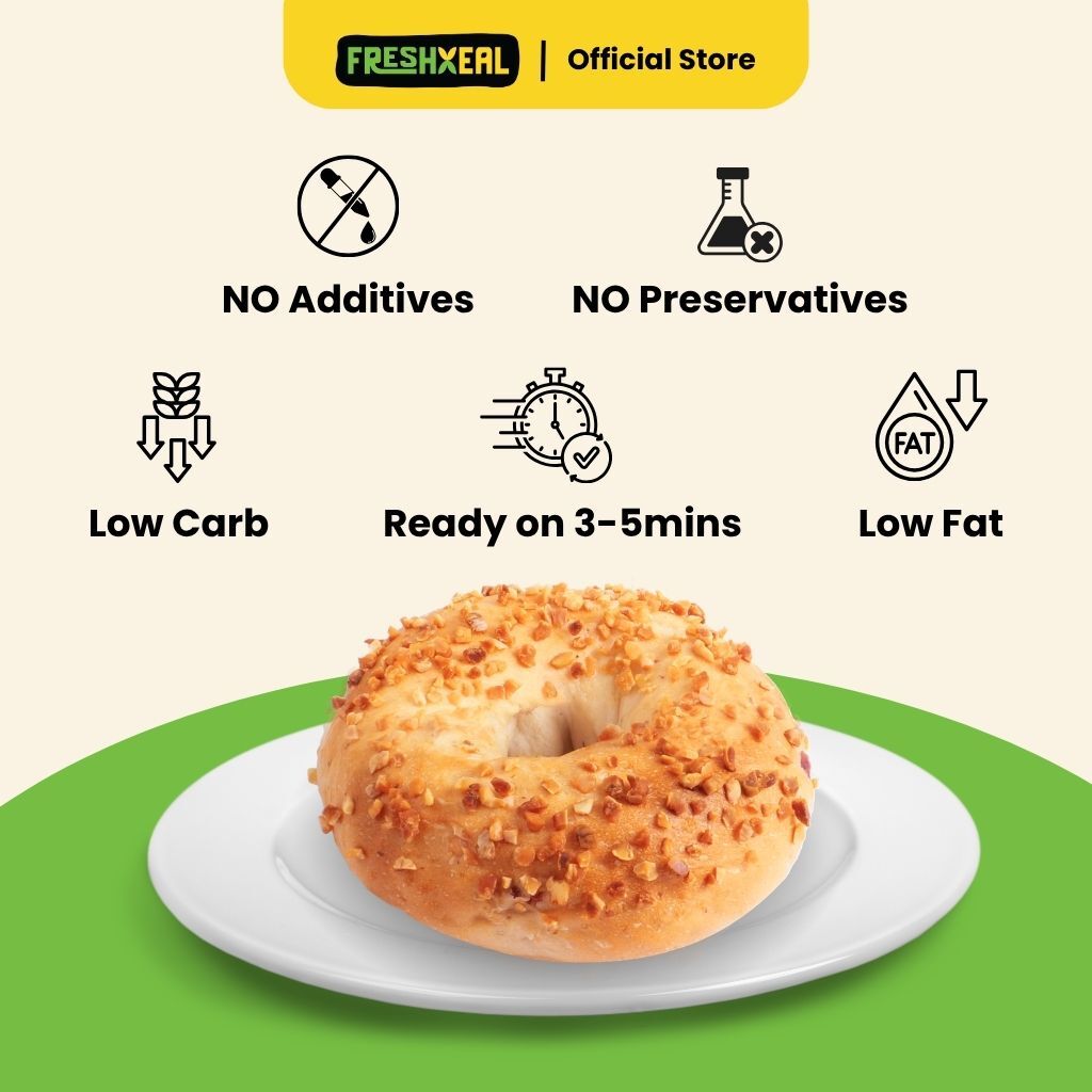Cranberry Bagel 4pcs (Frozen)