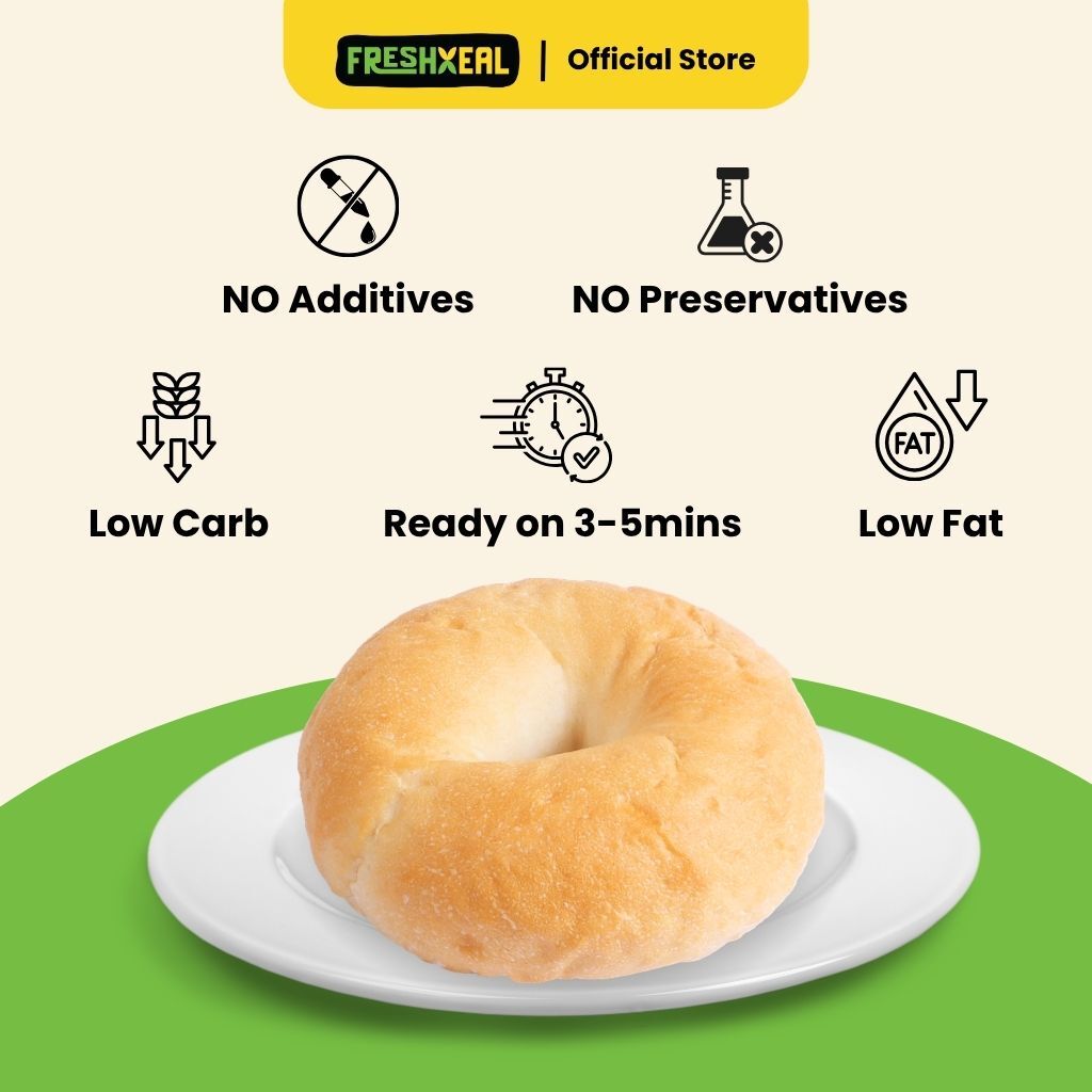 Plain Bagel 4pcs (Frozen)