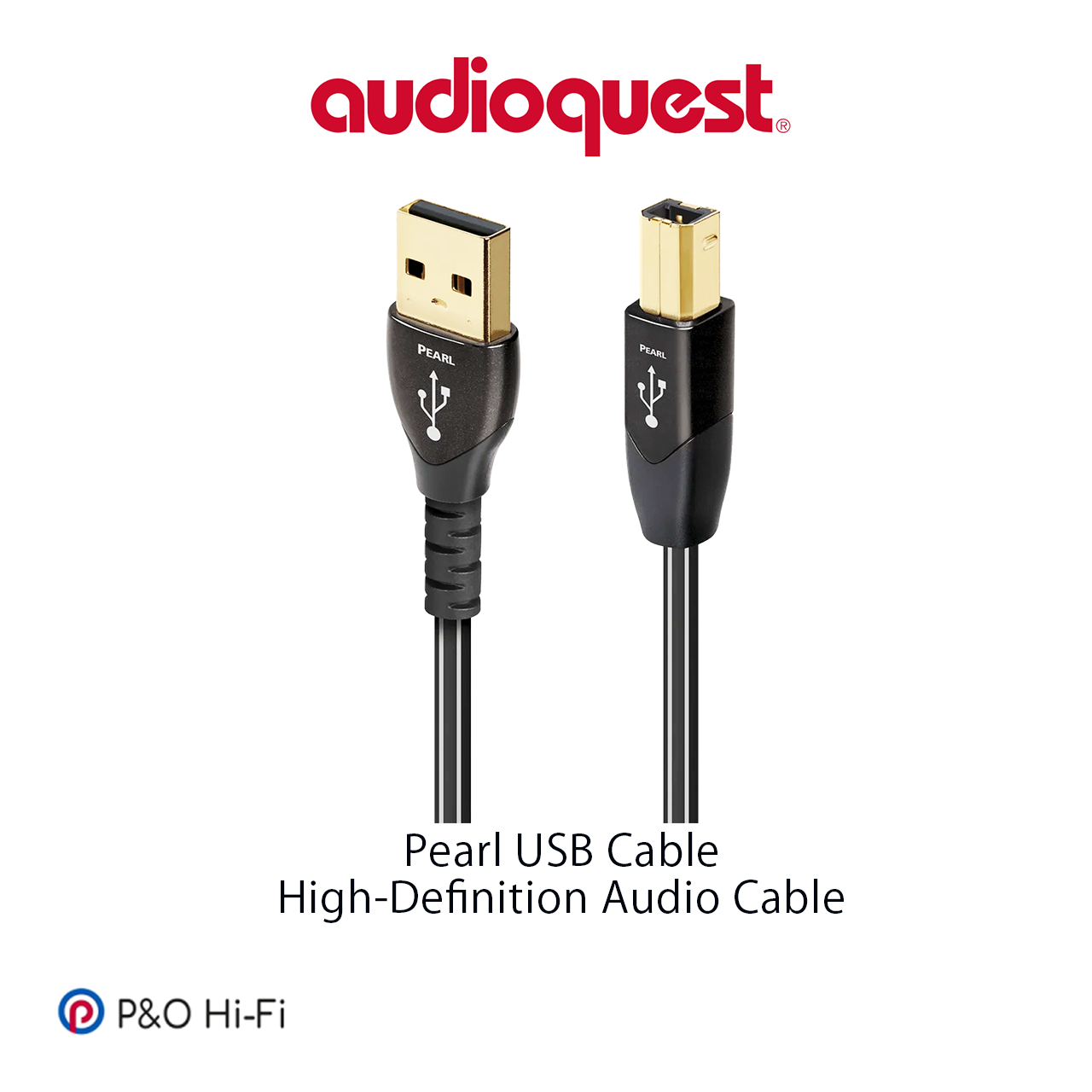AudioQuest Pearl (森林) USB 線 (A > B)