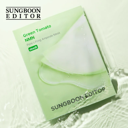 韓國  SUNGBOON EDITOR  NMN綠番茄緊緻毛孔面膜(10片/盒)