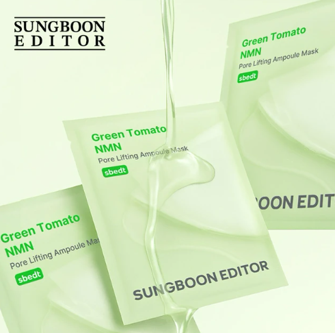 韓國  SUNGBOON EDITOR  NMN綠番茄緊緻毛孔面膜(10片/盒)