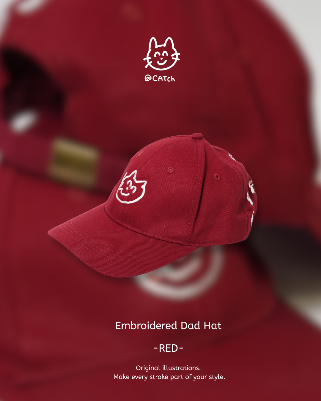 CATch 笑貓 - Embroidered Dad Hat