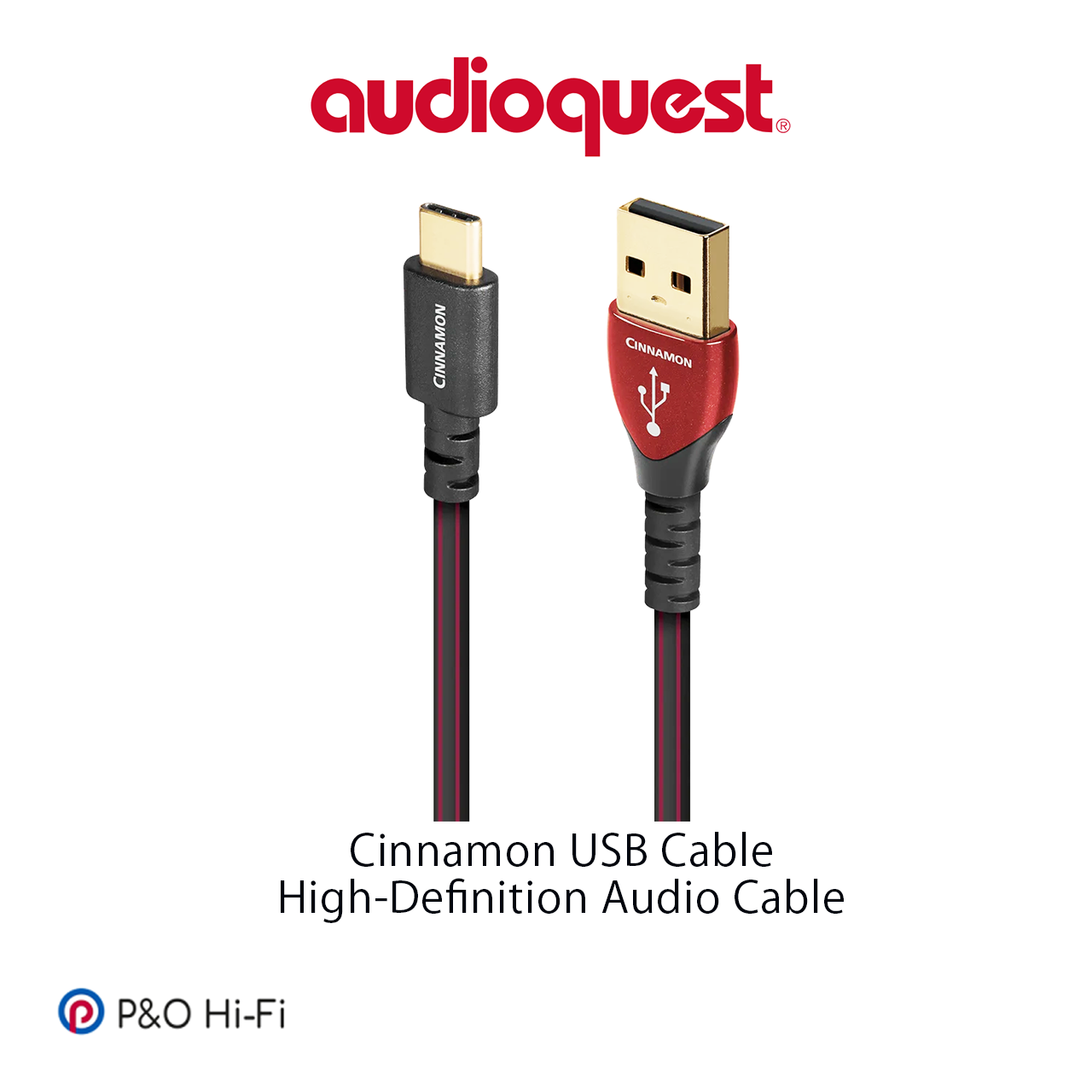AudioQuest Cinnamon (肉桂) USB 線 (A > B / C > A / C > B / C > C)