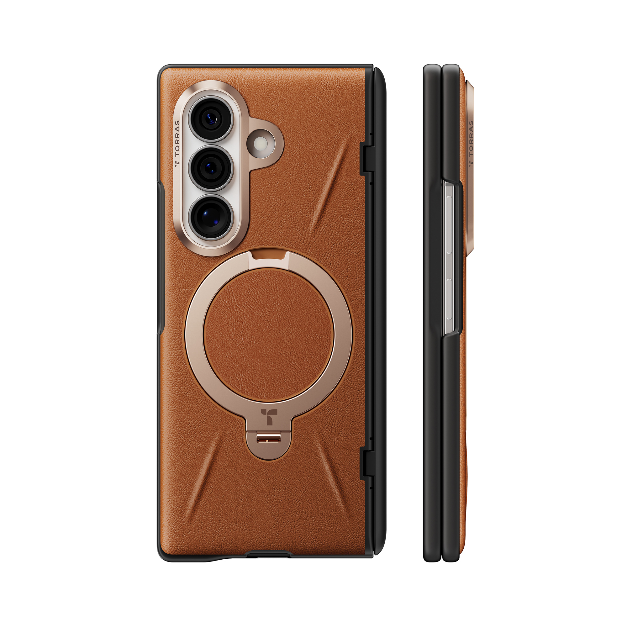TORRAS Ostand Q3 VegSkin Galaxy Z Fold8 Ultra 皮革防摔殼