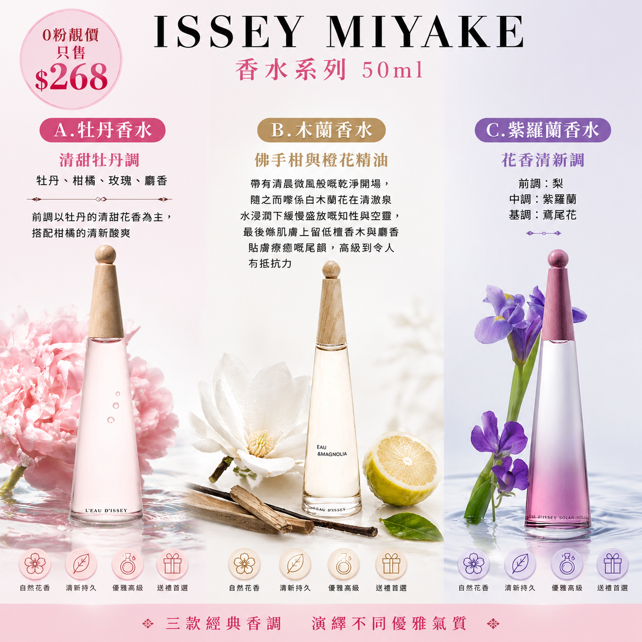 【UB10016】Issey Miyake 香水系列 50ml