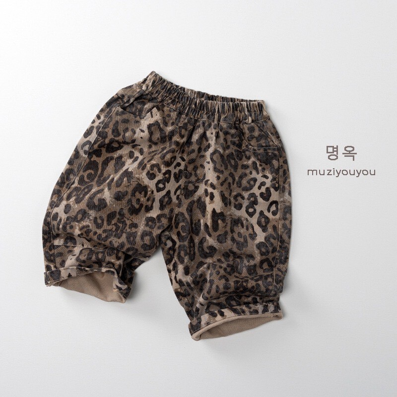 ⇉  秋裝 🐆  豹紋牛仔褲 ෆ