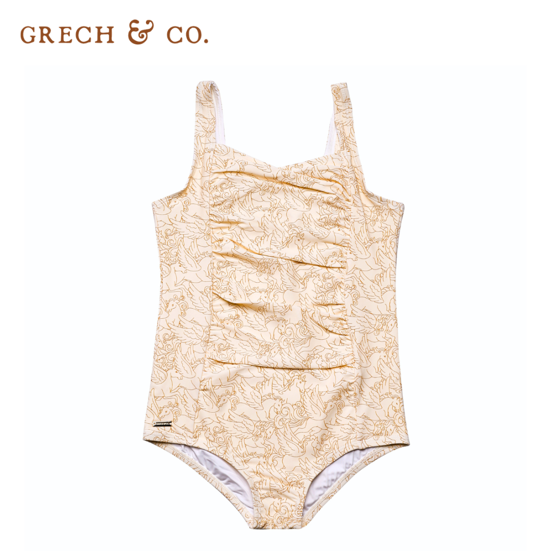 Grech&Co. 抗UV防曬抓皺連身泳衣 (多色可選)