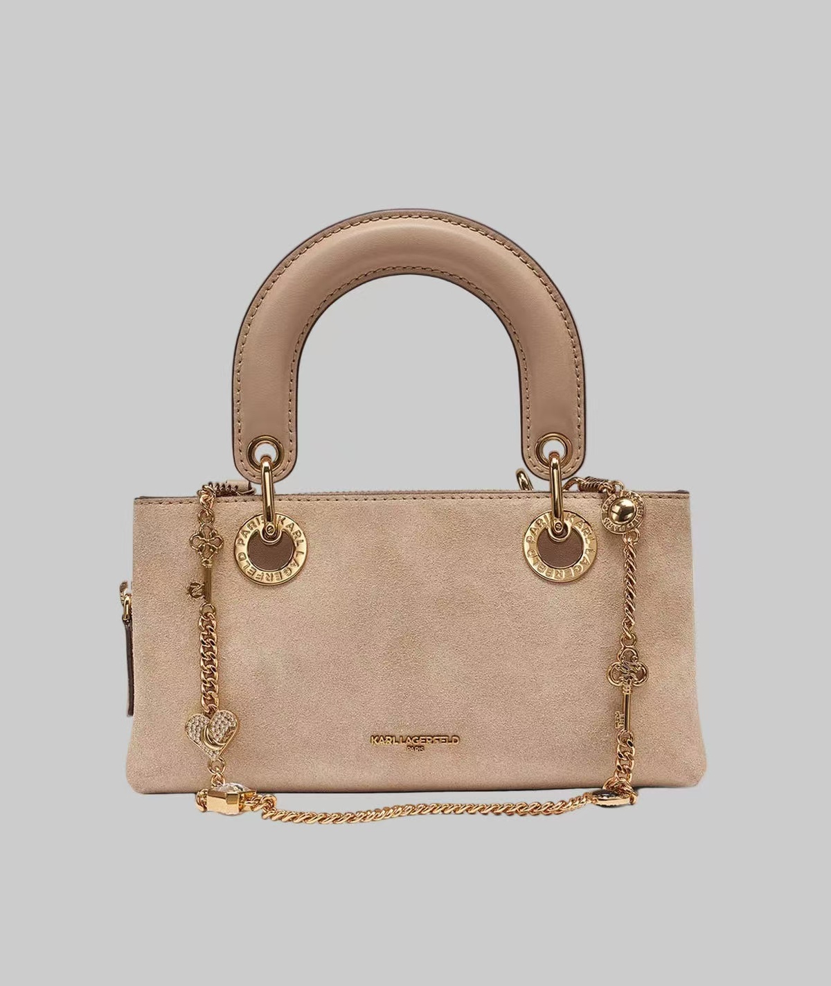 【預購】KARL LAGERFELD H0811100 Benoite 麂皮單肩包