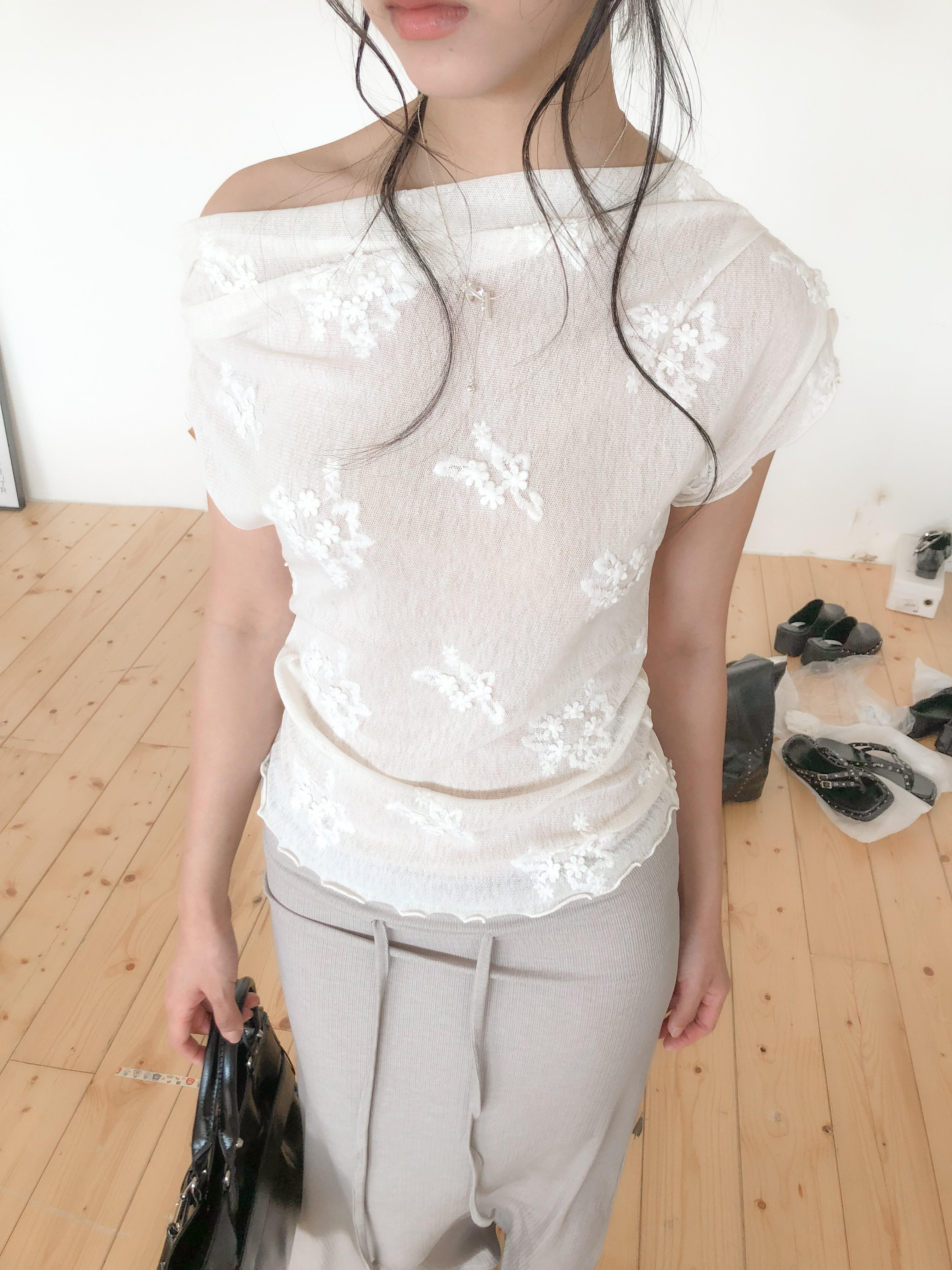 ivy lace tee #上衣