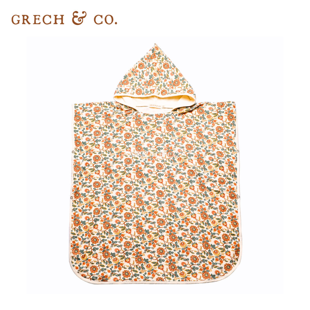 Grech&Co. 有機棉連帽斗篷 (浴巾 多色可選)