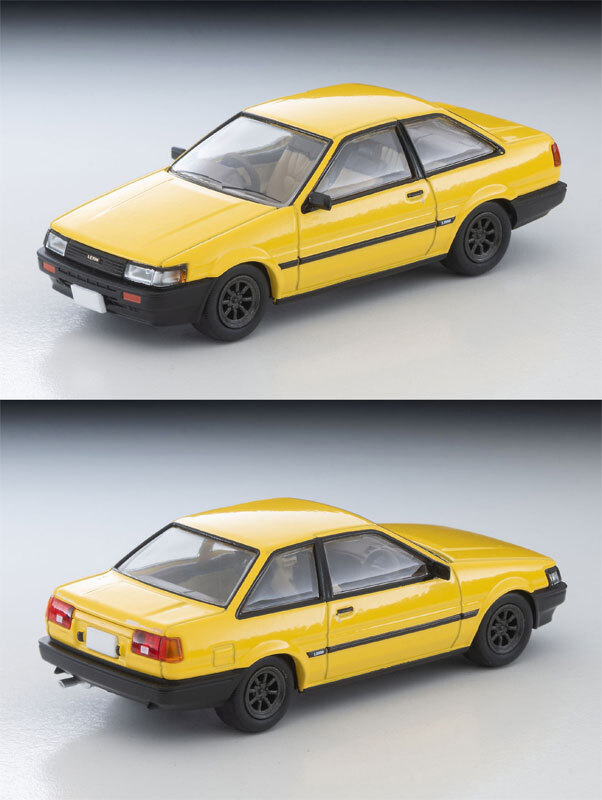 預訂:1/64 TOMYTEC LV-N284f Toyota Corolla Levin 2-door GT Car w/RS Watanabe Wheel E (Yellow) '83 Model (342090)