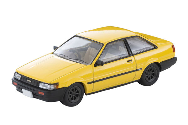 預訂:1/64 TOMYTEC LV-N284f Toyota Corolla Levin 2-door GT Car w/RS Watanabe Wheel E (Yellow) '83 Model (342090)