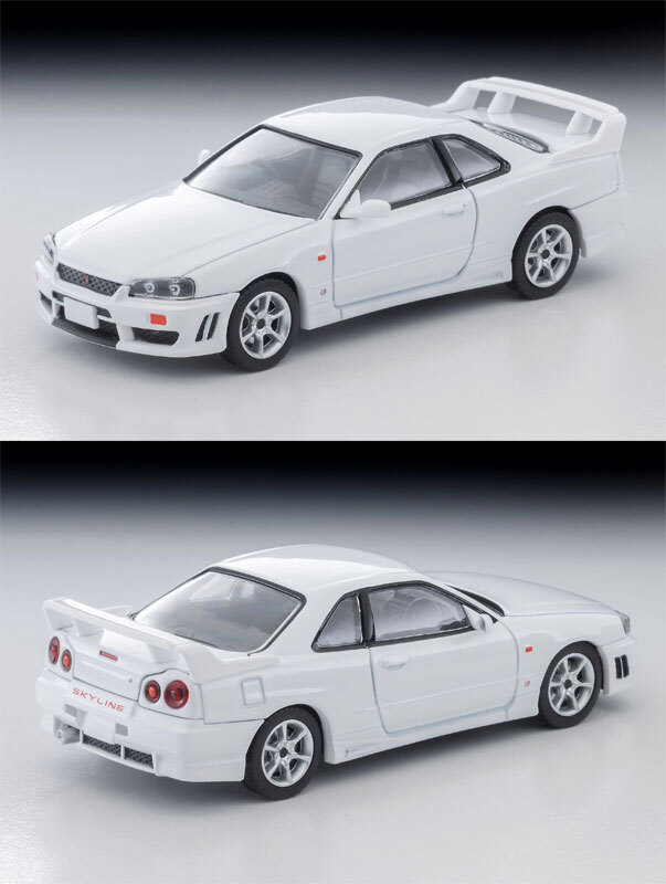 預訂:1/64 TOMYTEC LV-N365b Nissan Skyline 2-door Sport Coupe 25GT TURBO w/Option Part (White) 1998 Model (339540)
