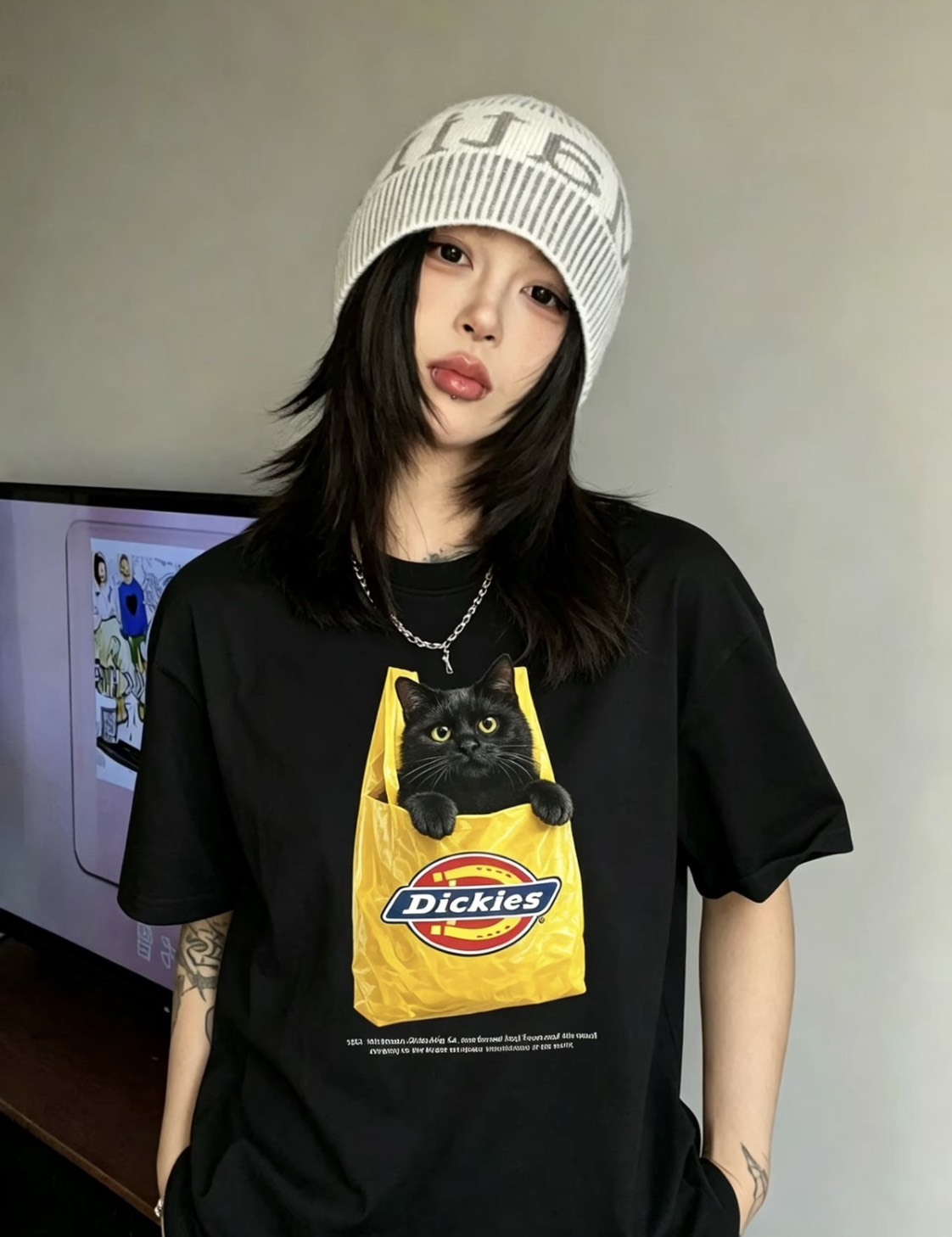 Dickies喵喵外帶 復古美式休閒街頭 純棉重磅Tee