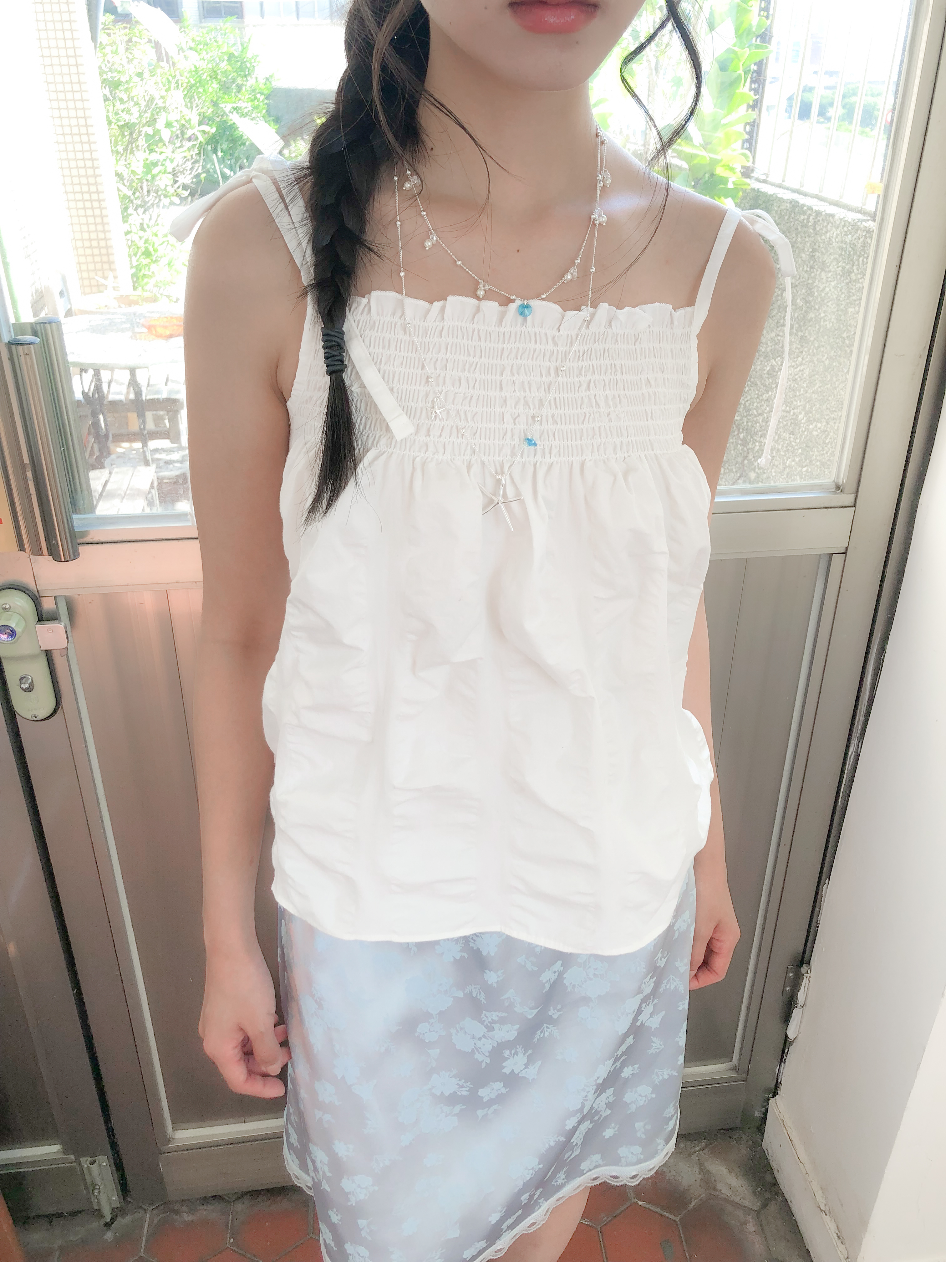 smoke ripple sleeveless #背心