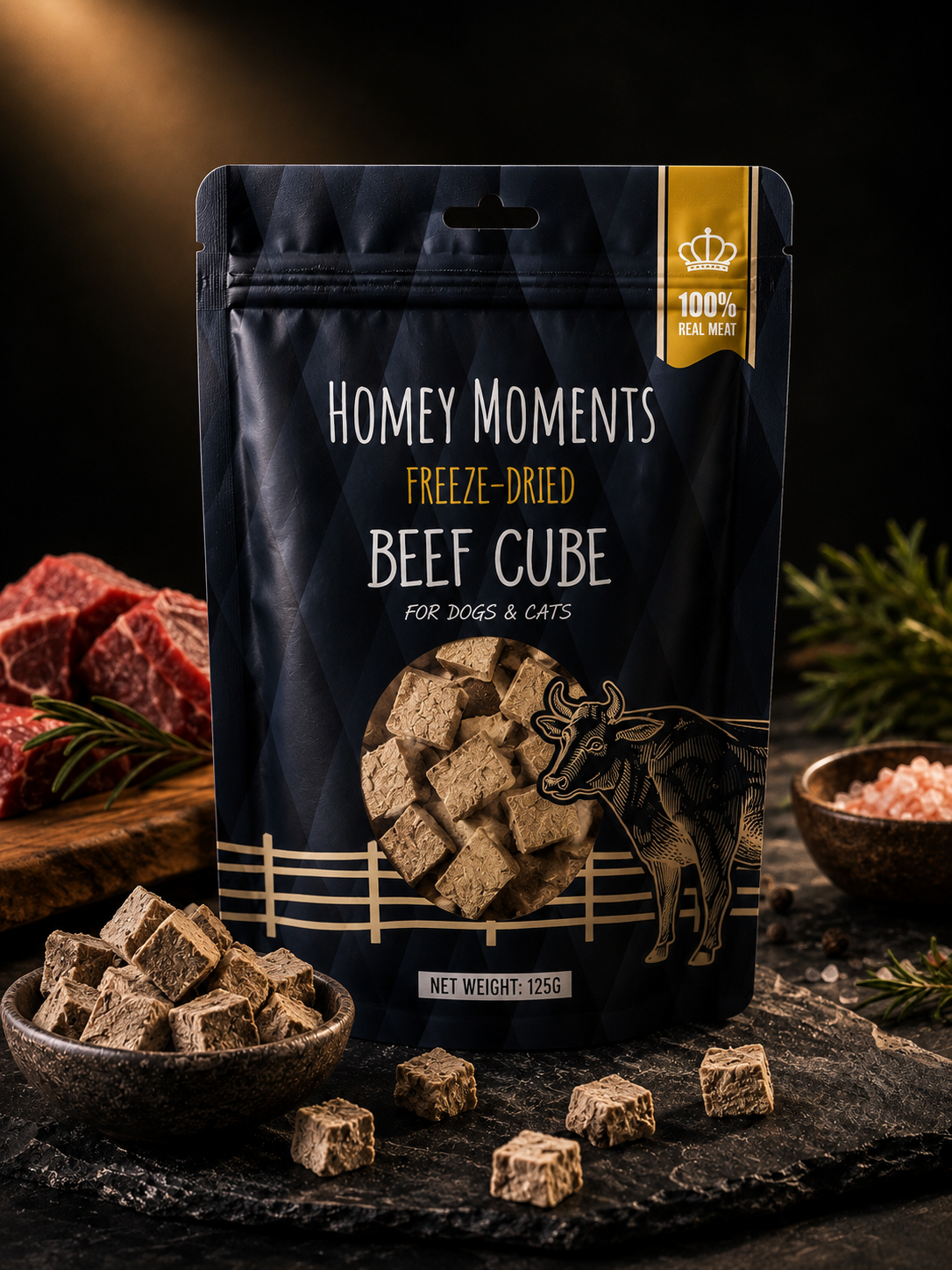 Homey Moments 凍乾牛肉塊 (125g)