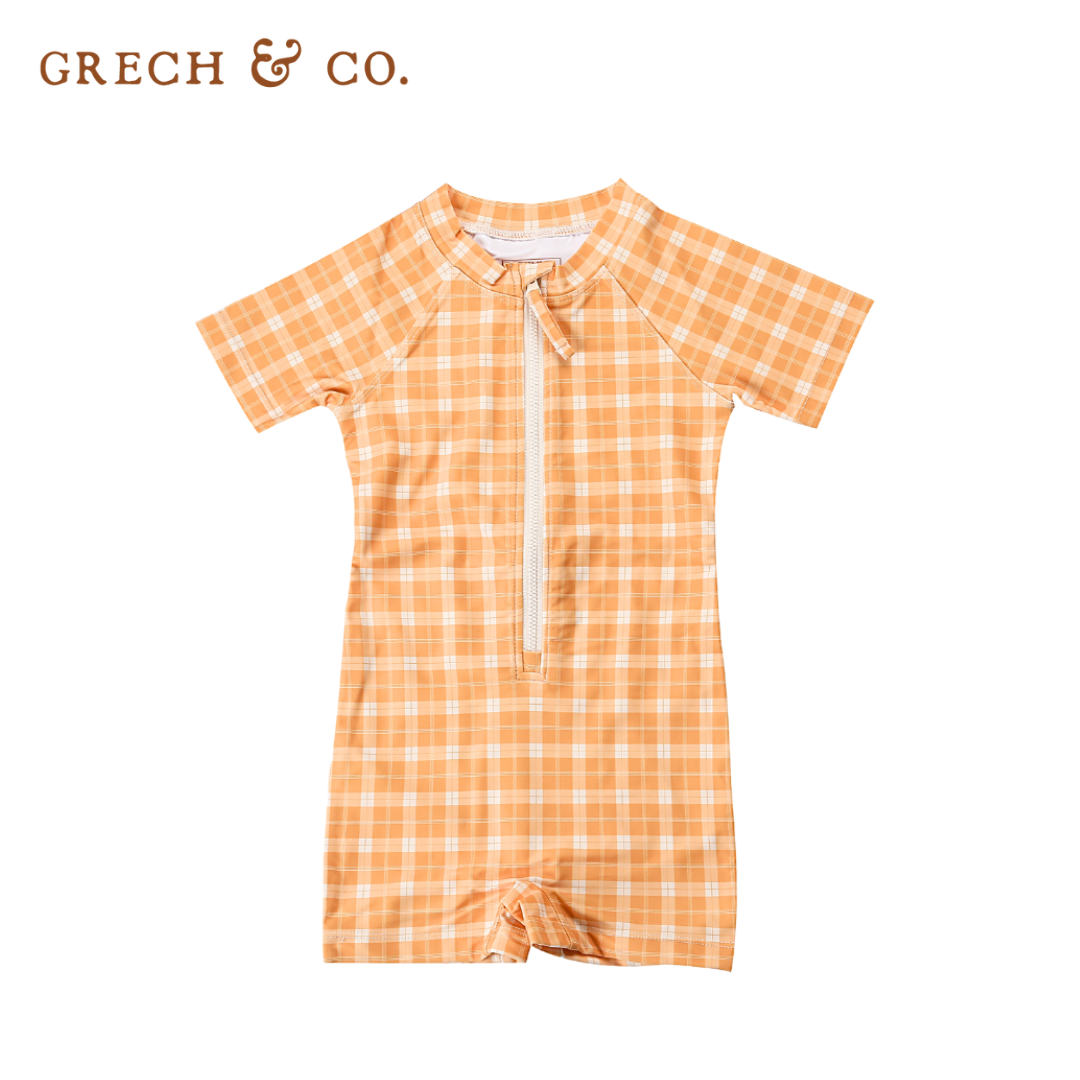 Grech&Co. 抗UV防曬短袖泳衣(多色可選)