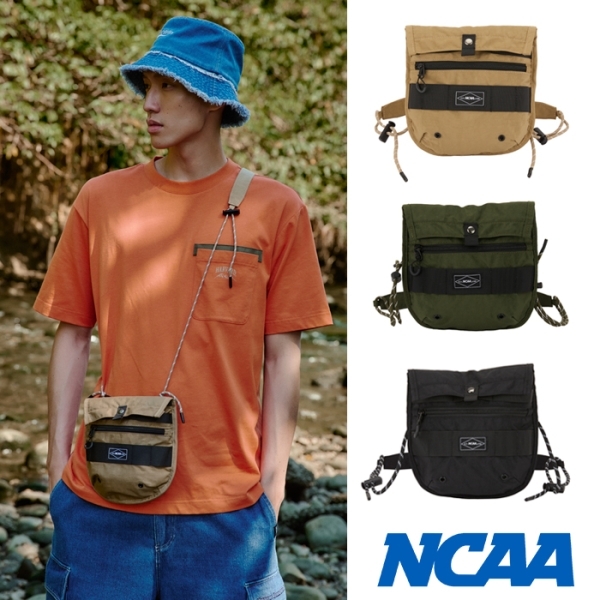 NCAA 側背包 黑 卡其 軍綠 工裝 隨身扁包 包包 7425171220 7425171232 7425171270