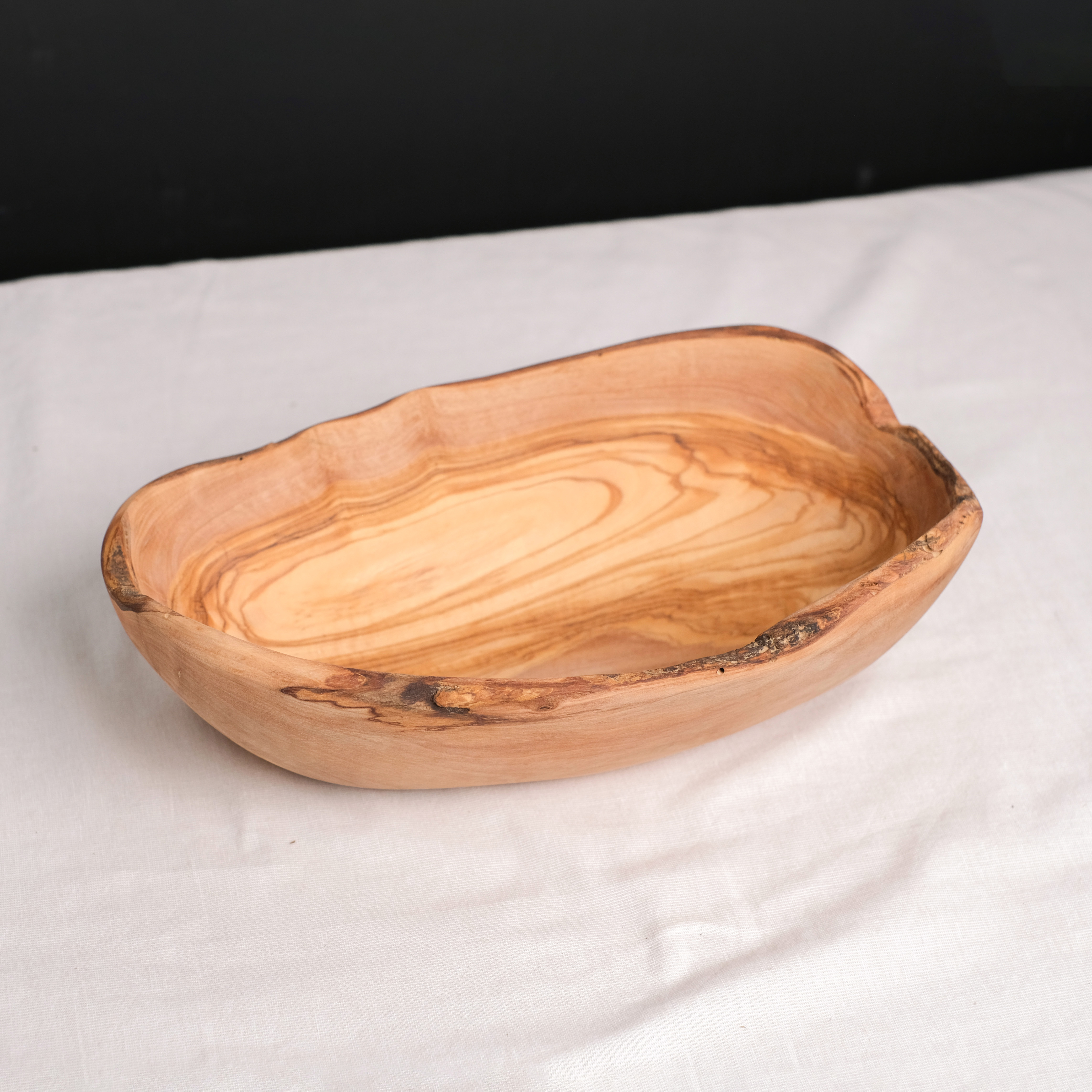 Olive Wood｜橄欖原木 - 沙拉缽碗- 25cm｜Tunisia