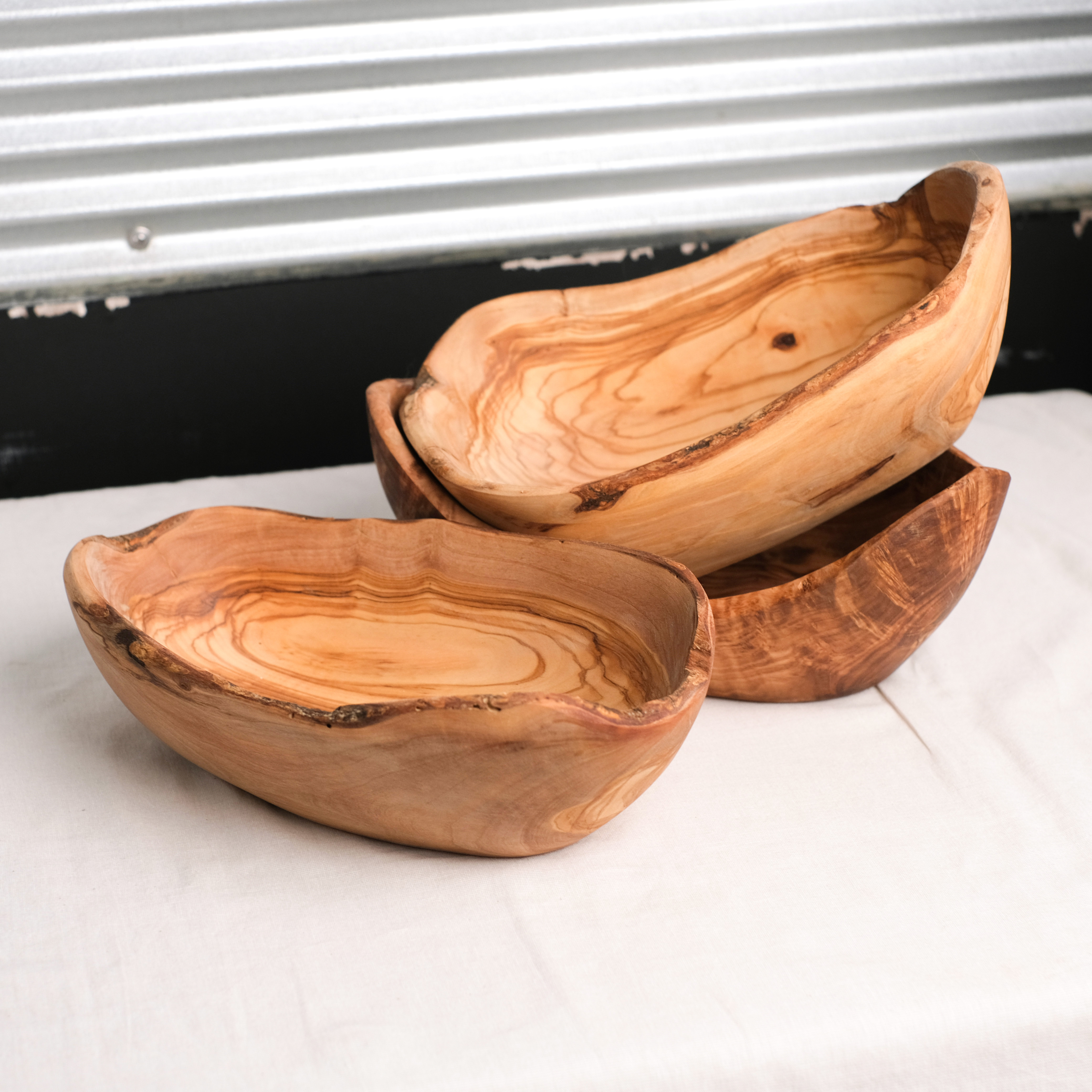 Olive Wood｜橄欖原木 - 沙拉缽碗- 25cm｜Tunisia