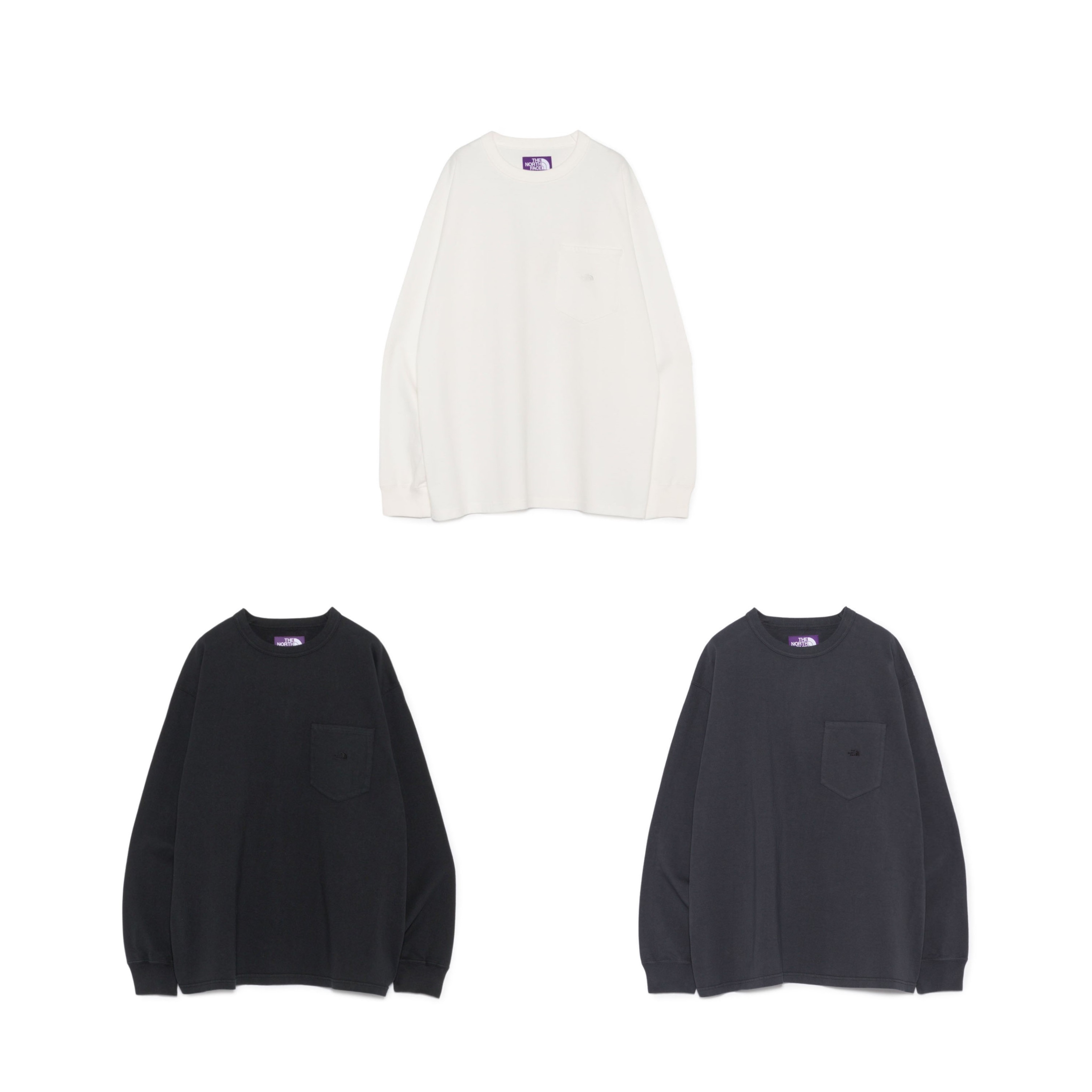 2026AW THE NORTH FACE Purple Label 紫標 8oz Field Long Sleeve Pocket Tee 口袋T LOGO 重磅 口袋 長袖 長T 現貨 N25FT063