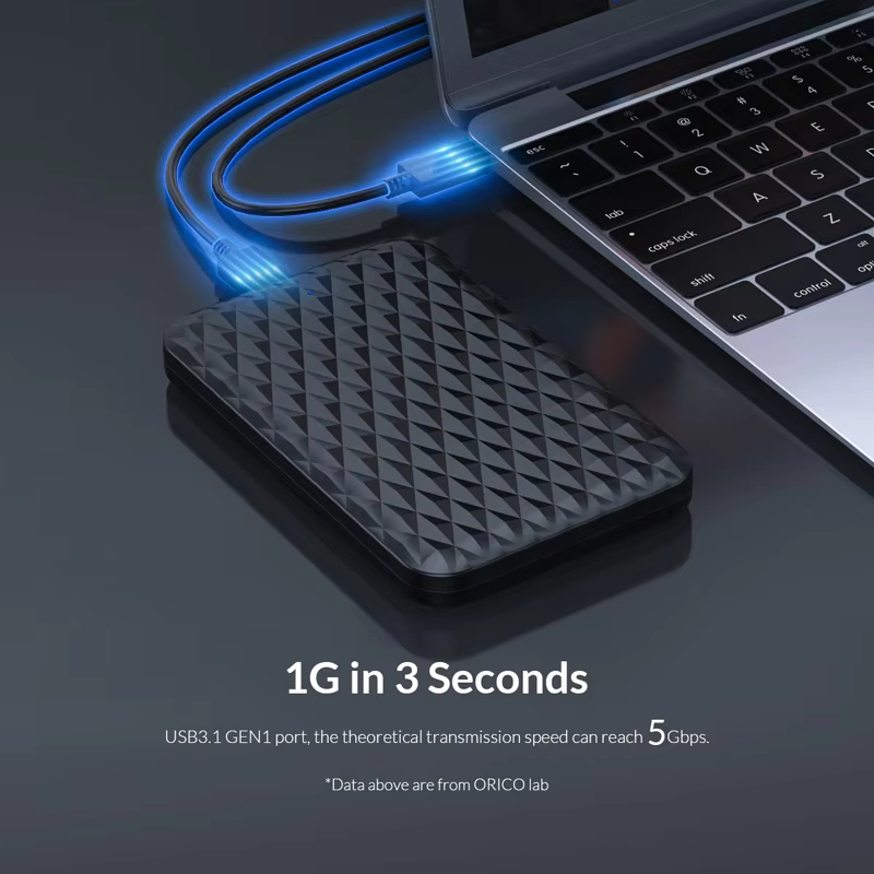 Orico 2.5" USB-C SATA 硬碟盒 2520C3