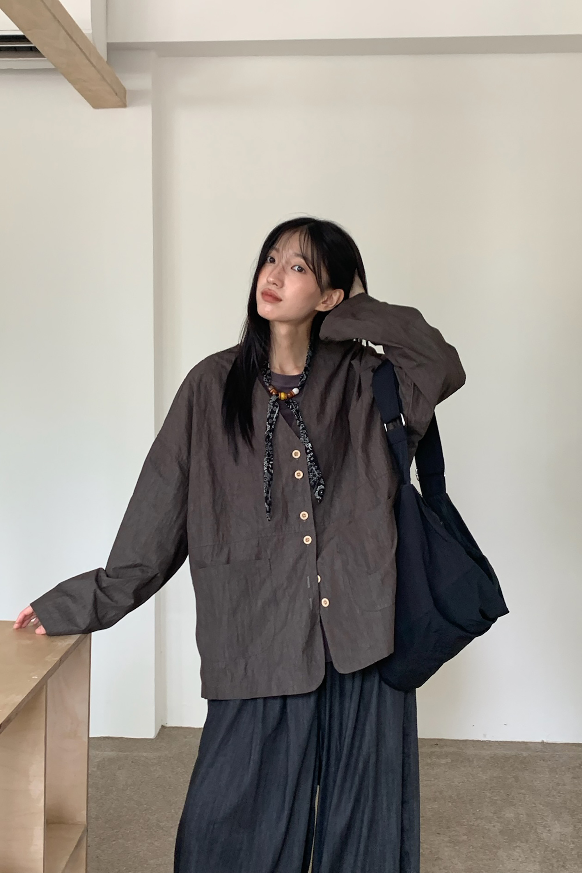 Aug｜日系V領小巧思外套 3色