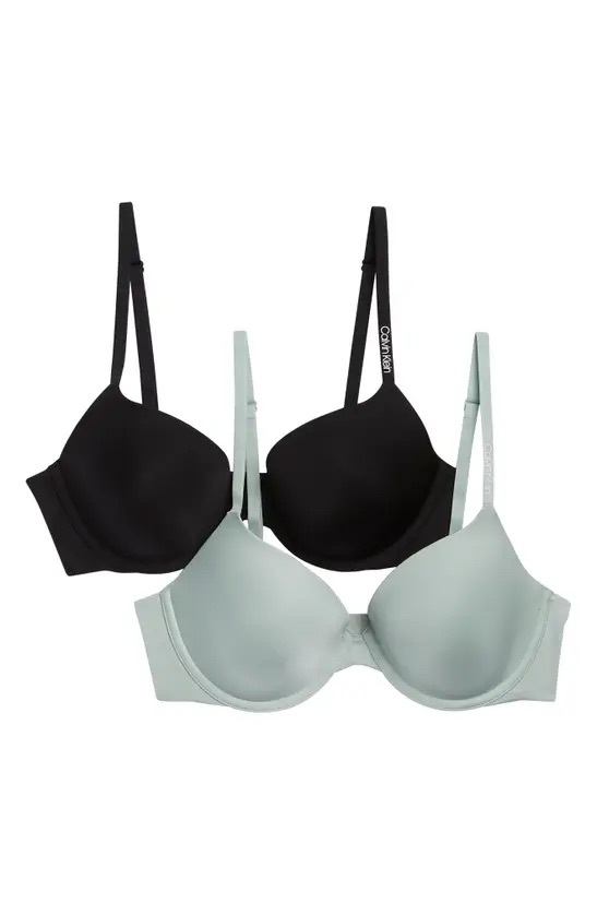 Calvin Klein 輕量內衣兩件組Pure Micro Lightly Lined Demi Bra - Pack of 2
