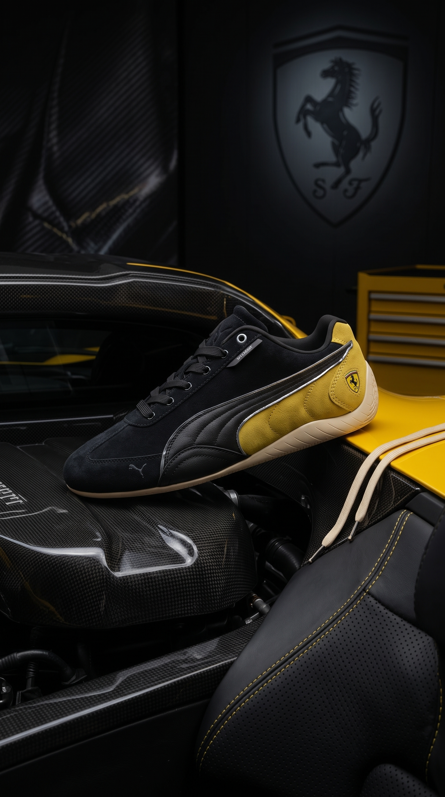 【Focus Store】預購 Ferrari x Puma Speedcat Scuderia "Black Yellow" 黑黃 309125-01