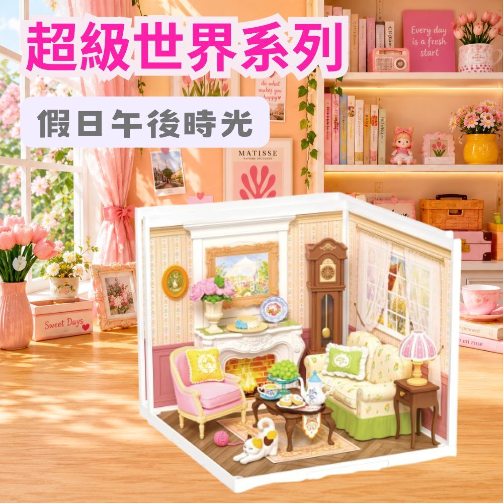 DIY袖珍小屋_Rolife若來_超級世界【DW023】假日午後時光