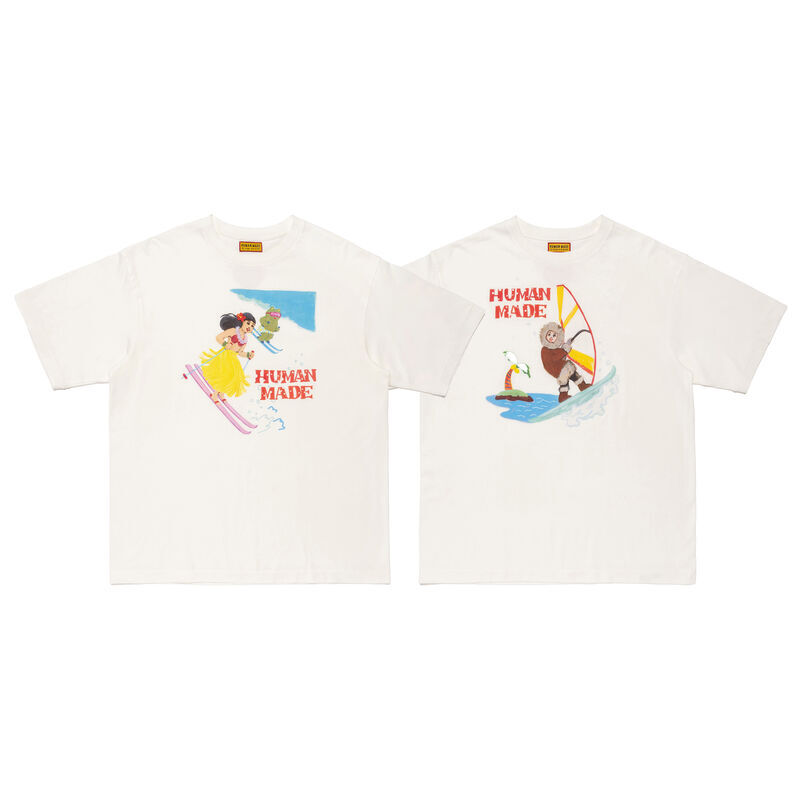 2026AW HUMAN MADE x KEIKO SOOTOME T-SHIRT 插畫家 五月女 滑雪 帆船 聯名 短袖