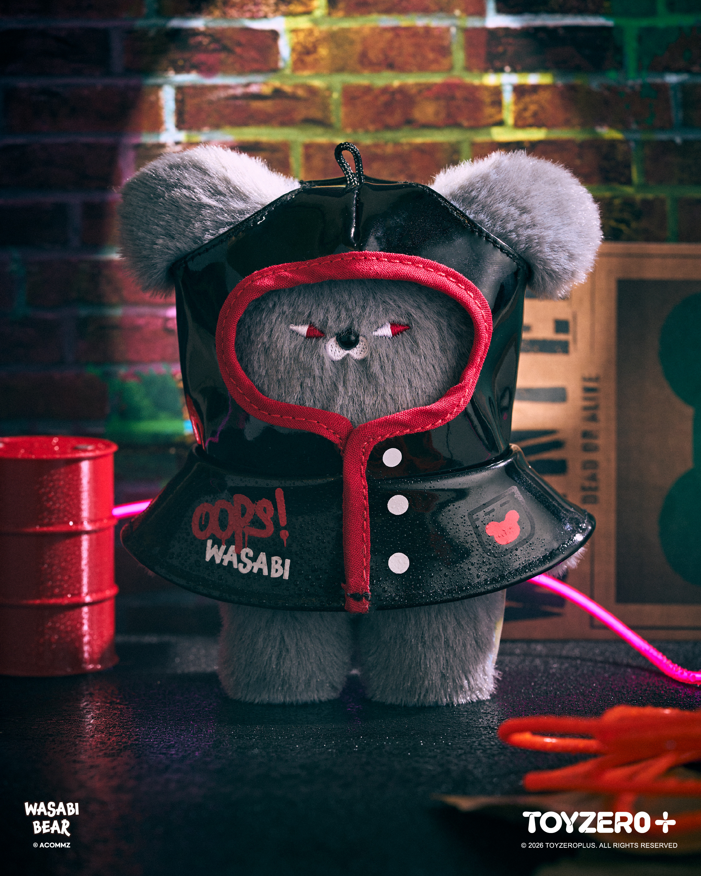 Wasabi Bear - 壞天氣毛絨限定吊卡