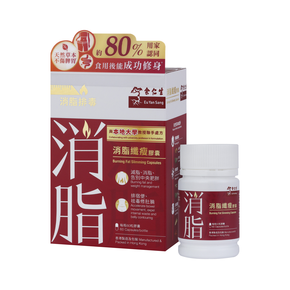 VA03 余仁生 半年減脂修身計劃 消脂纖瘦膠囊  (60粒裝) *6件 [每瓶60粒 / 每粒0.275克]