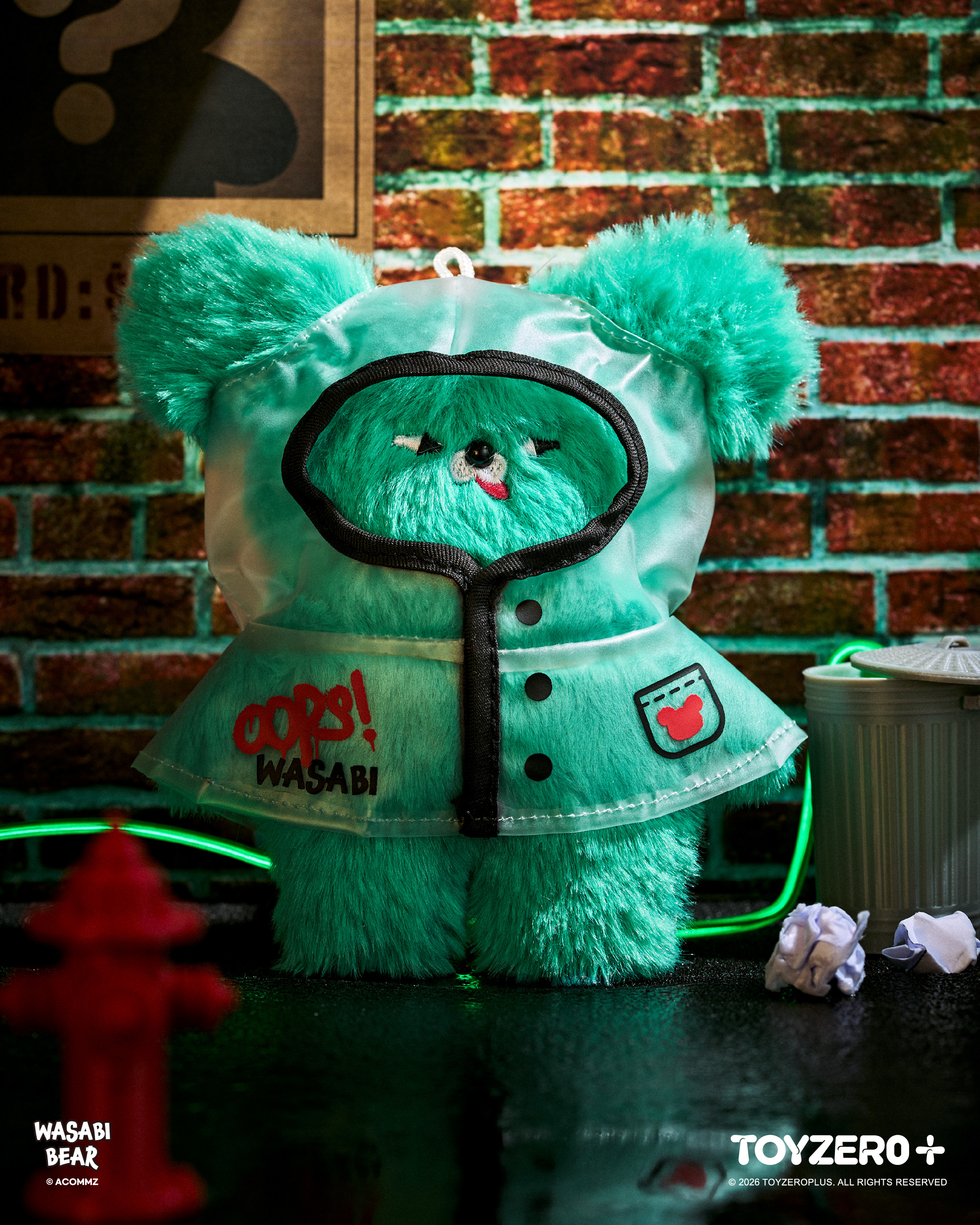 Wasabi Bear - 怪天氣毛絨限定吊卡