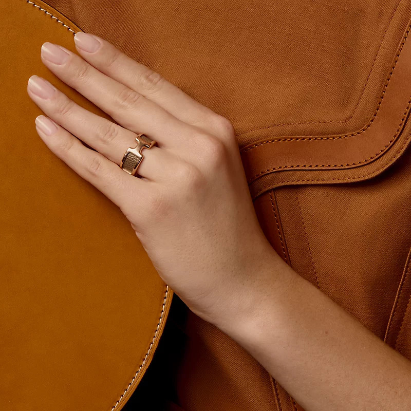 Hermes Bague olympe ring 大象灰/玫瑰金