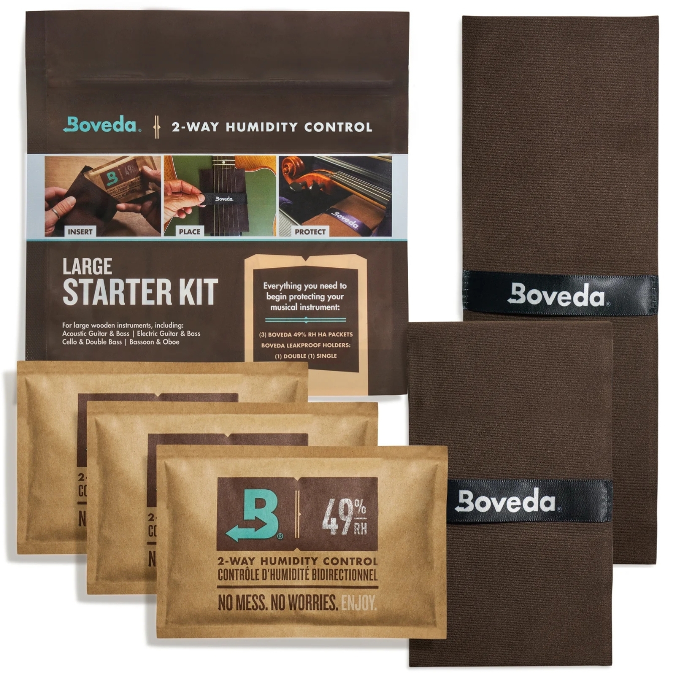 Boveda - BVMSK49HA-LG 雙向乾燥包套組 內含雙袋棉布保護套 除濕效果佳 樂器專用