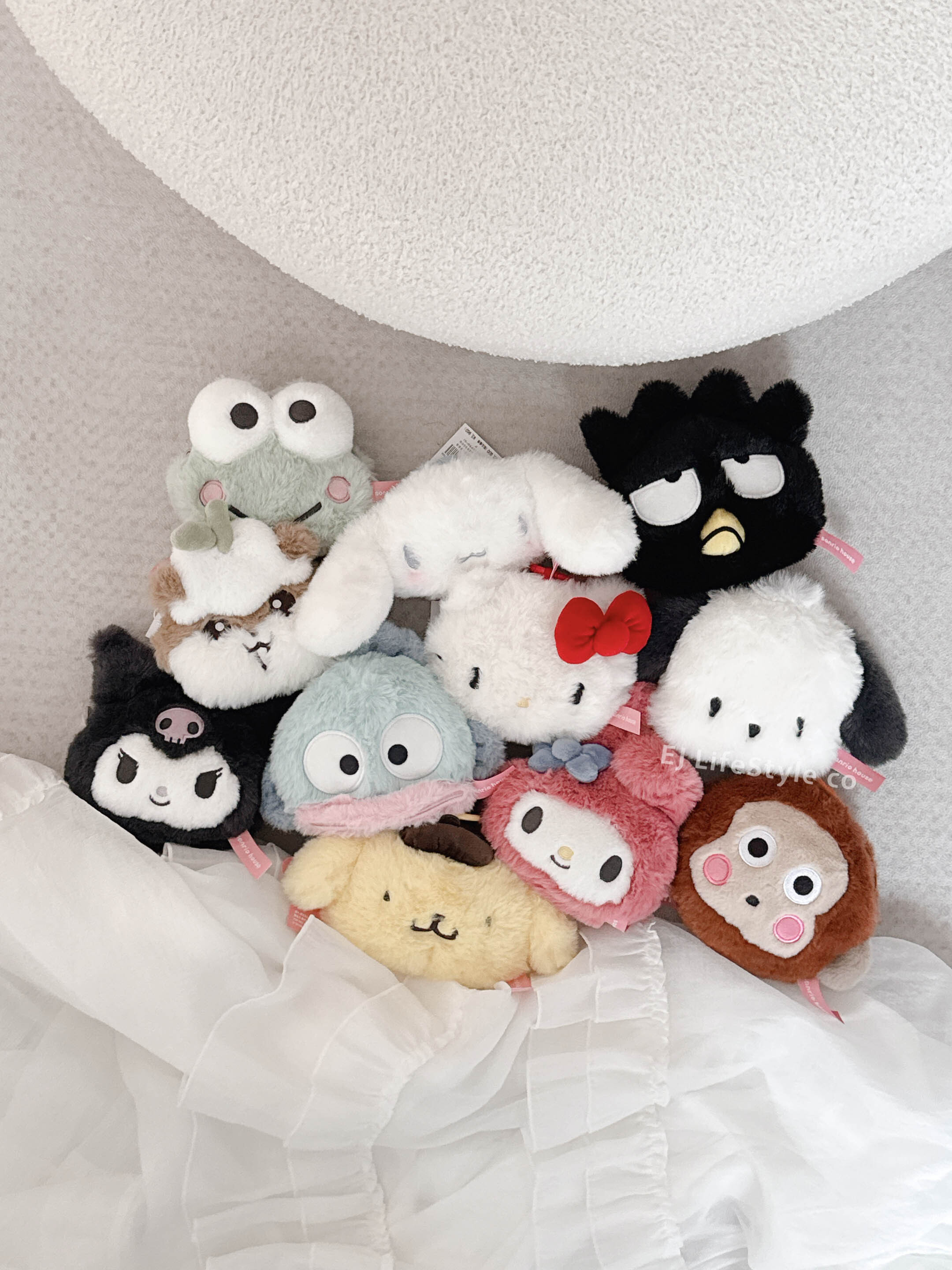 🇯🇵 SANRIO HOUSE 三麗鷗家族 毛絨吊飾 零錢 收納包 HELLO KITTY 酷洛米 大耳狗 美樂蒂 布丁狗 酷企鵝 人魚漢頓 鑰匙圈 / 現貨