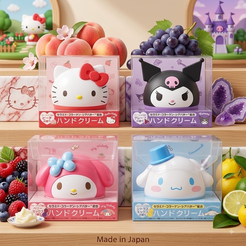 🟡日本限定 Sanrio 立體大頭 高保濕護手霜 35g🟡 -2600612-260814