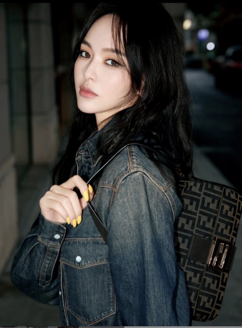 Fendi Baguette 棕色 老花 法棍包