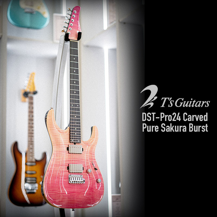 T's Guitars DST-Pro24 Carved Pure Sakura Burst 電吉他