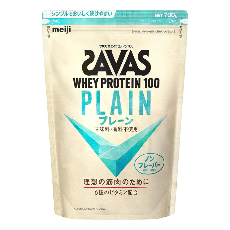 明治 SAVAS 100%原味乳清蛋白粉 700g (無添加甘味劑/無香料)
