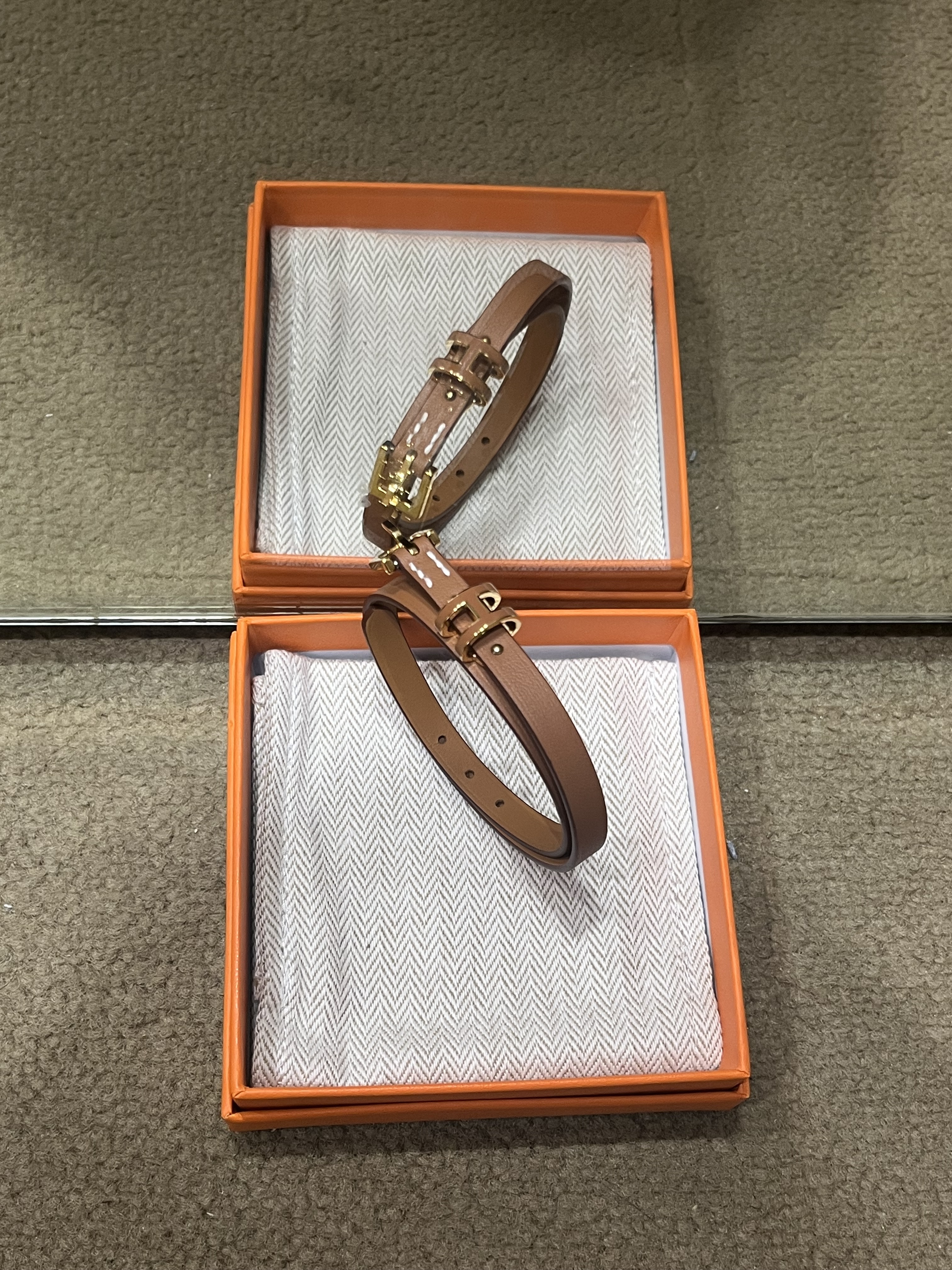Pop H double tour bracelet 37 gold  cc T2