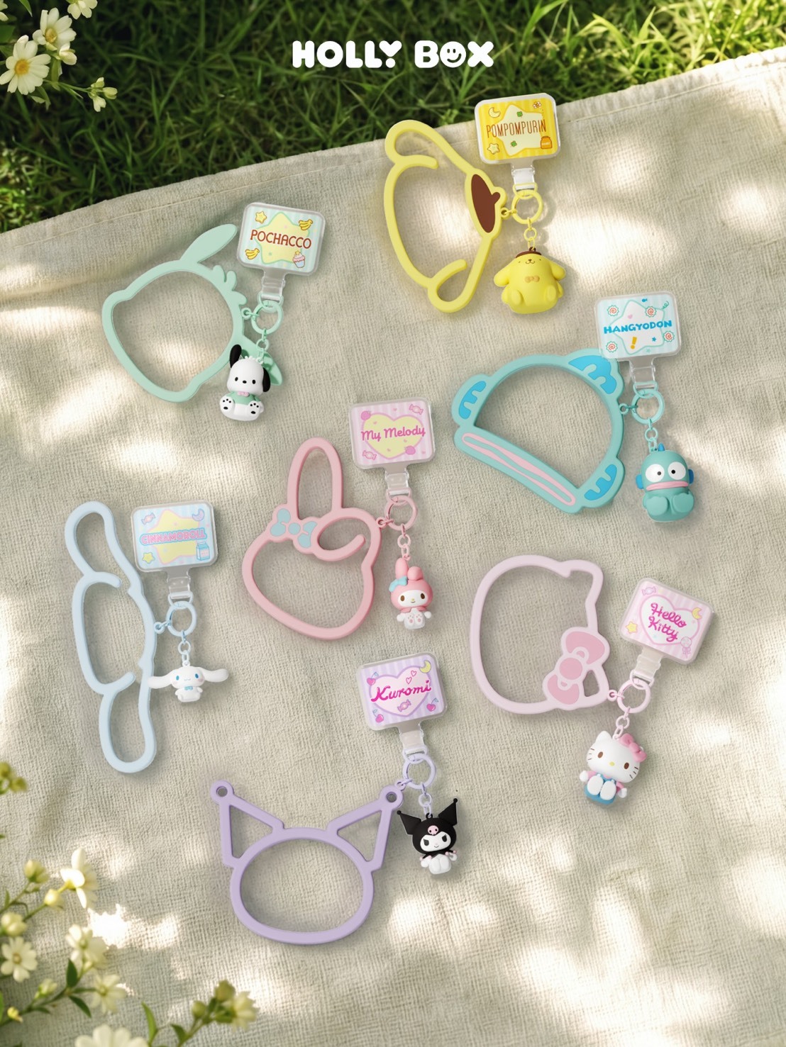正版授權 SANRIO 三麗鷗 HELLO KITTY 硅膠 手環系列 手機掛件 七款